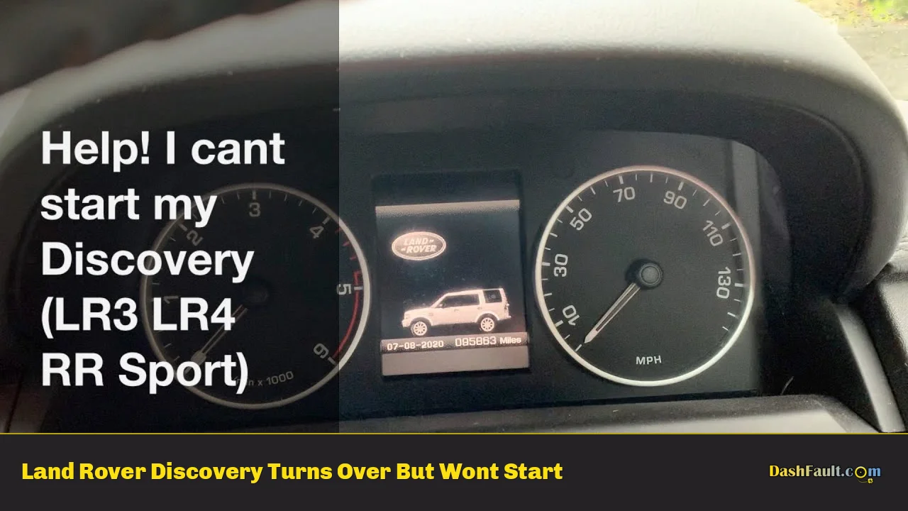 Land Rover Discovery Turns Over But Wont Start