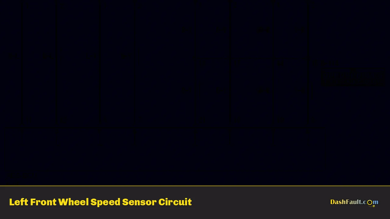 Left Front Wheel Speed Sensor Circuit