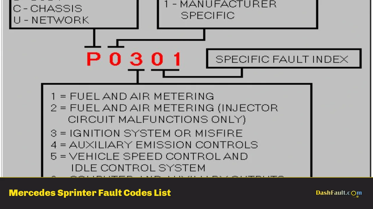 Mercedes Sprinter Fault Codes List