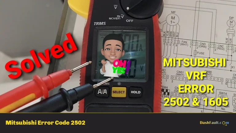 Mitsubishi Error Code 2502