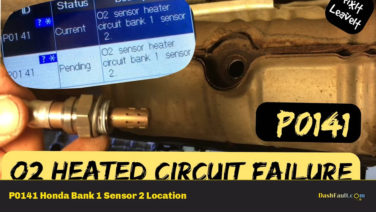 P0141 Honda Bank 1 Sensor 2 Location