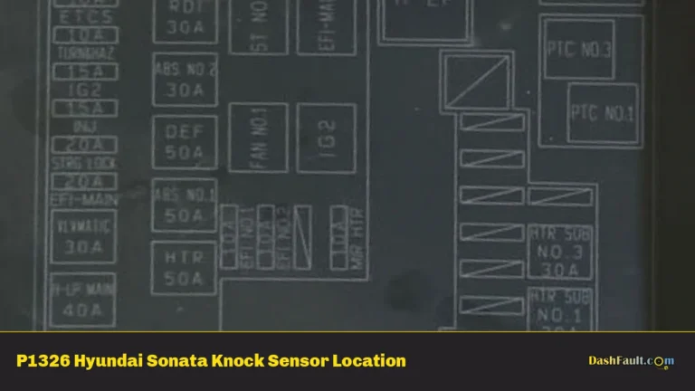 P1326 Hyundai Sonata Knock Sensor Location