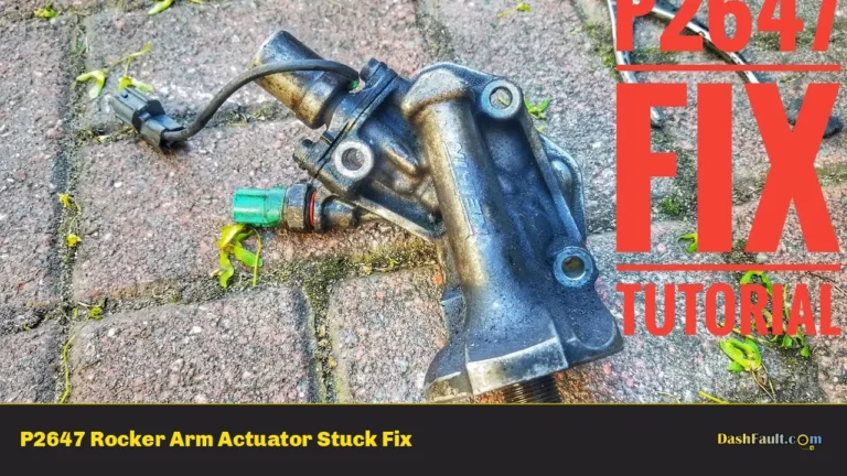 P2647 Rocker Arm Actuator Stuck Fix