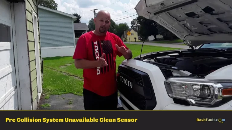 Pre Collision System Unavailable Clean Sensor