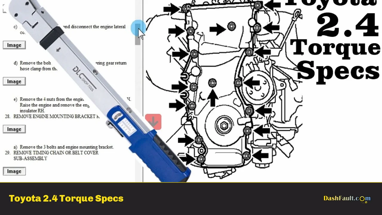 Toyota 2.4 Torque Specs