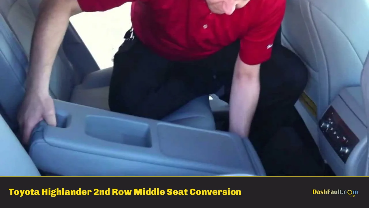 Toyota Highlander 2nd Row Middle Seat Conversion