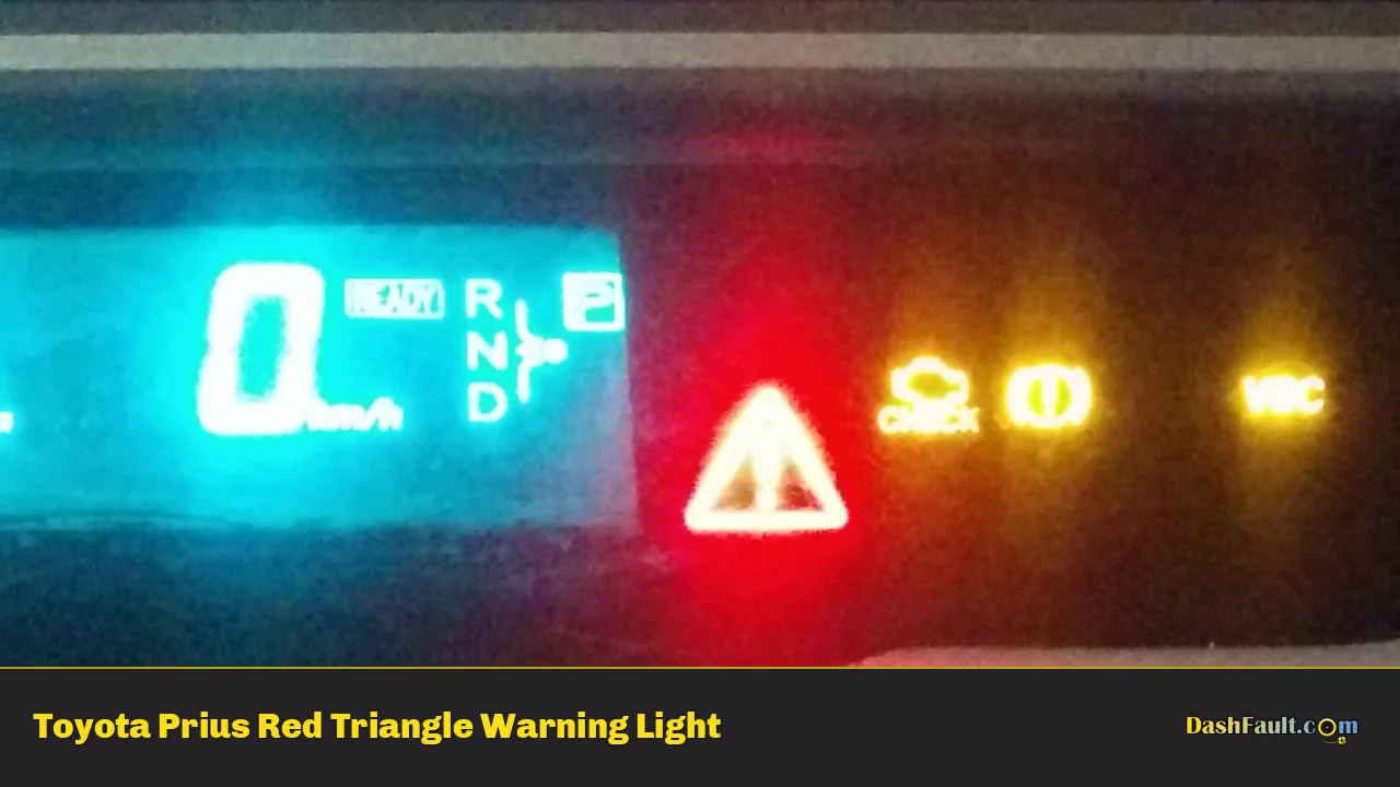 Toyota Prius Red Triangle Warning Light