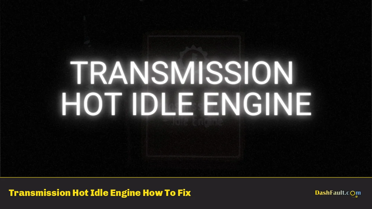 Transmission Hot Idle Engine How To Fix