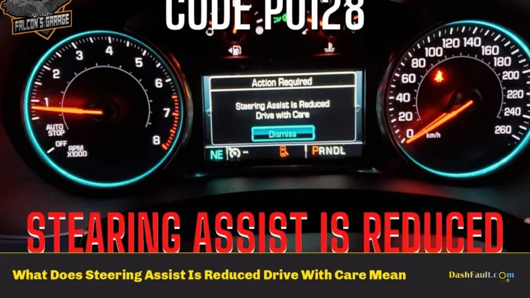 What Does Steering Assist Is Reduced Drive With Care Mean