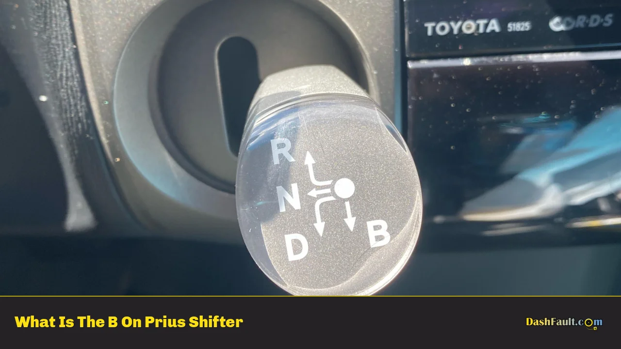 What Is The B On Prius Shifter