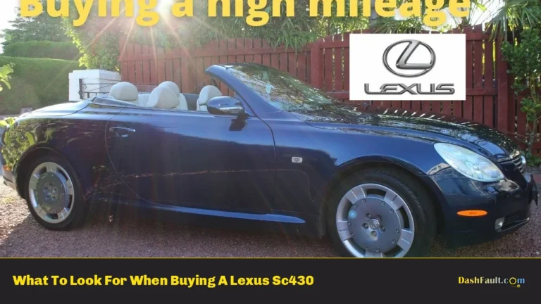 What To Look For When Buying A Lexus Sc430