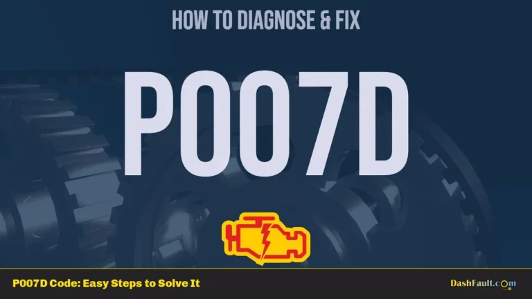 P007D Code: Easy Steps to Solve It