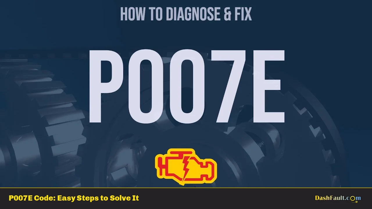 P007E Code: Easy Steps to Solve It