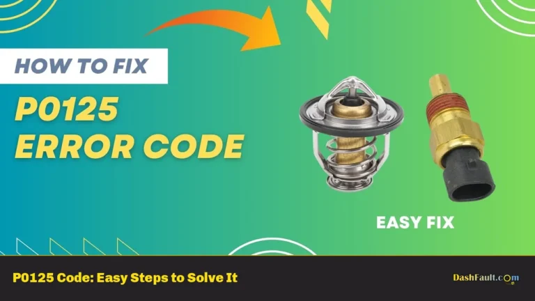 P0125 Code: Easy Steps to Solve It