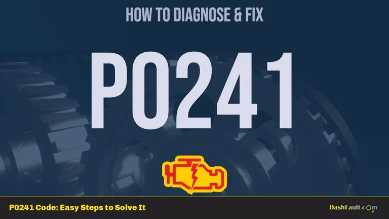 P0241 Code: Easy Steps to Solve It