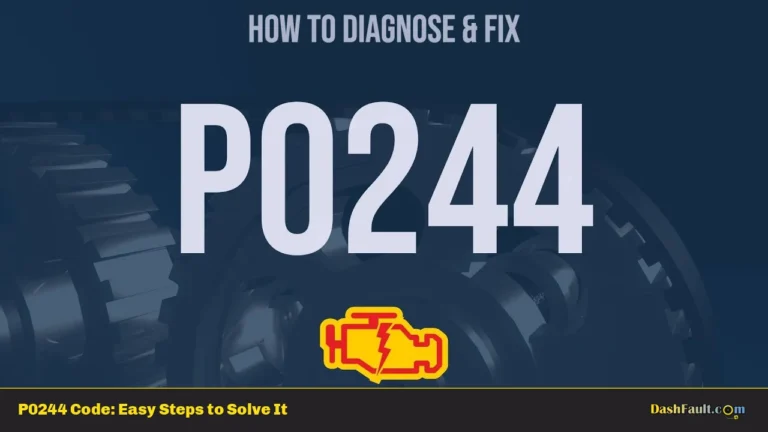 P0244 Code: Easy Steps to Solve It