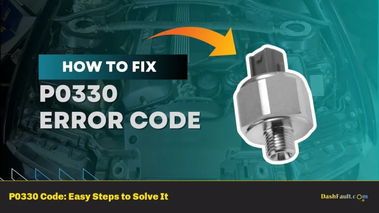 P0330 Code: Easy Steps to Solve It