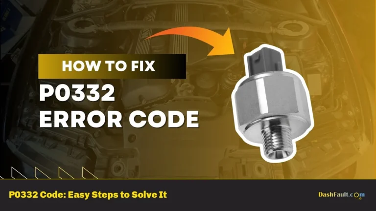 P0332 Code: Easy Steps to Solve It