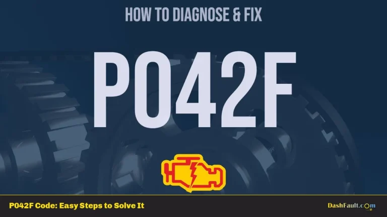 P042F Code: Easy Steps to Solve It