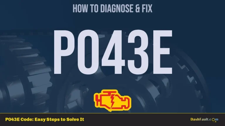 P043E Code: Easy Steps to Solve It