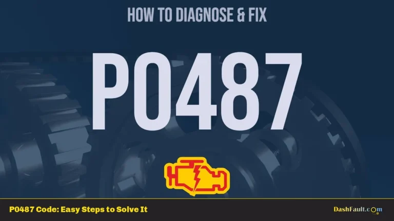 P0487 Code: Easy Steps to Solve It