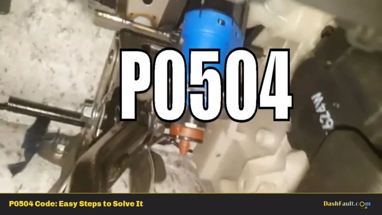 P0504 Code: Easy Steps to Solve It