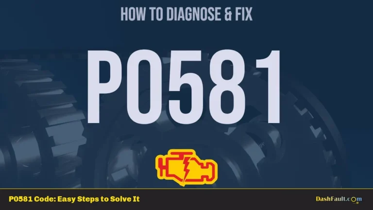 P0581 Code: Easy Steps to Solve It