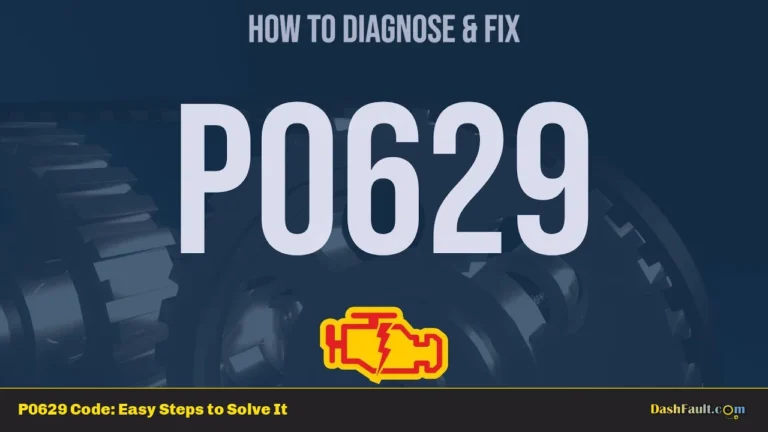 P0629 Code: Easy Steps to Solve It