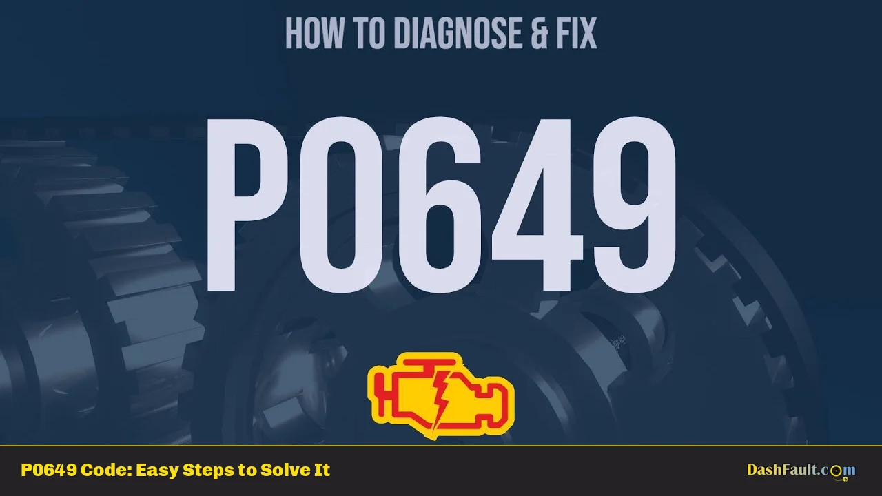 P0649 Code: Easy Steps to Solve It