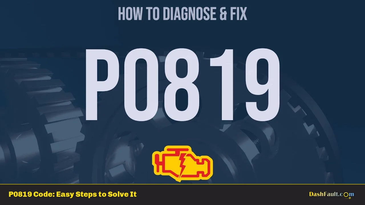 P0819 Code: Easy Steps to Solve It