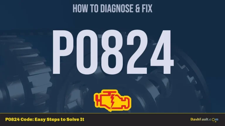 P0824 Code: Easy Steps to Solve It