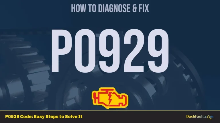 P0929 Code: Easy Steps to Solve It