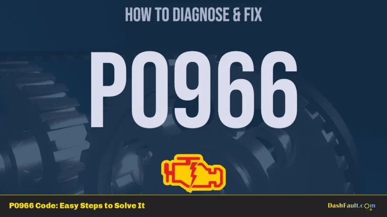 P0966 Code: Easy Steps to Solve It