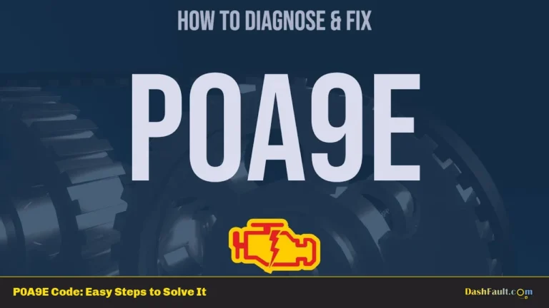 P0A9E Code: Easy Steps to Solve It