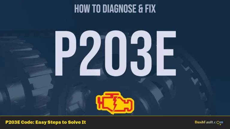 P203E Code: Easy Steps to Solve It