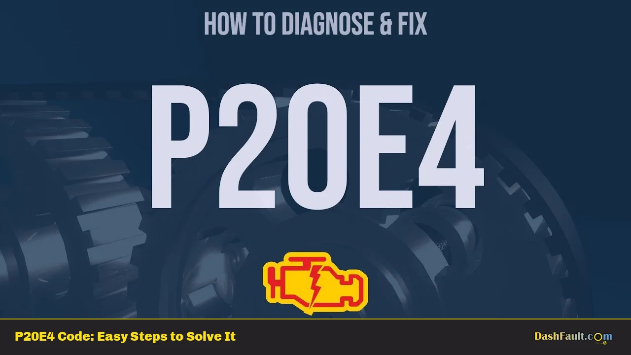 P20E4 Code: Easy Steps to Solve It